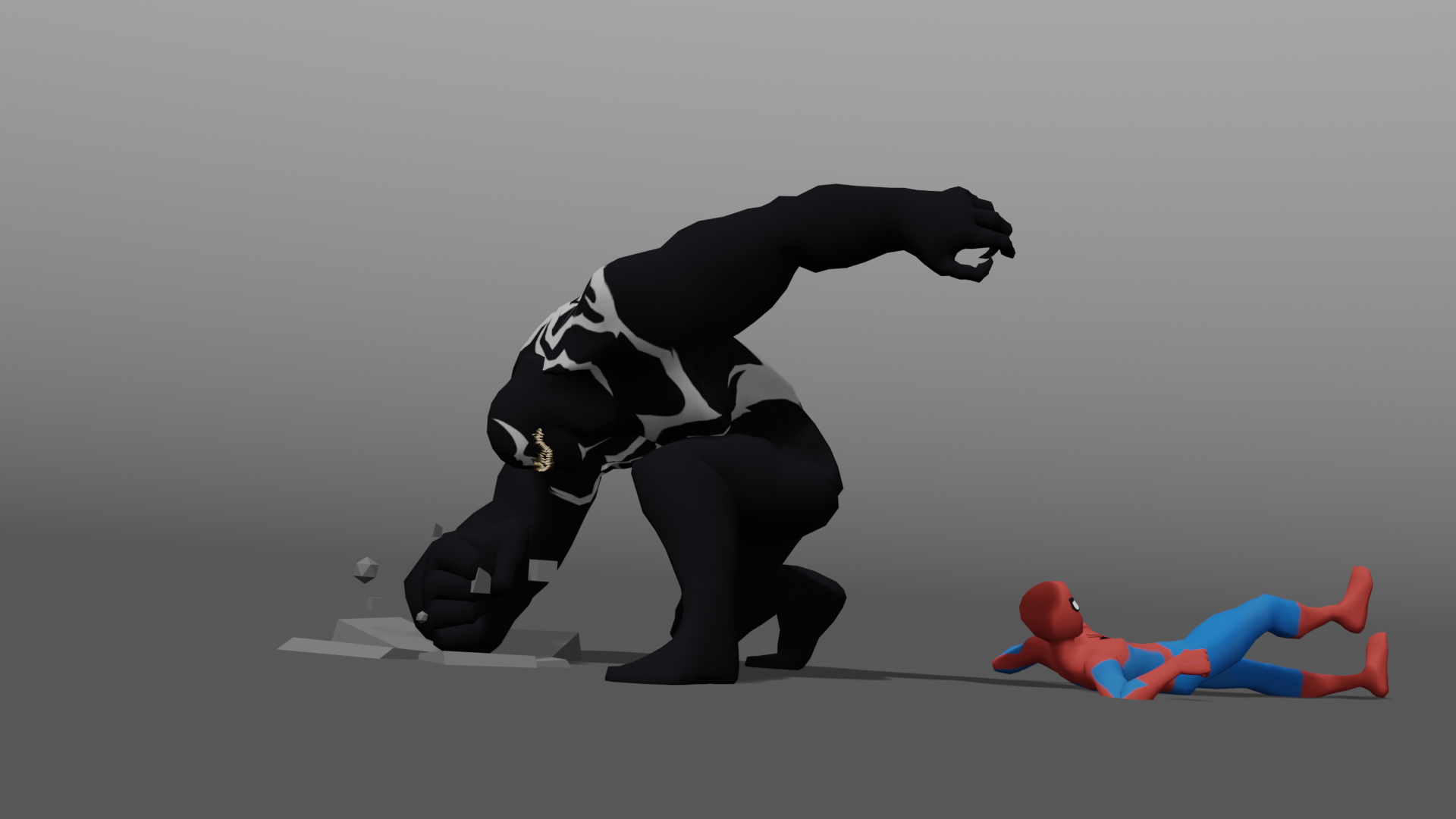 Spiderman and Venom animation rigs preview image 1